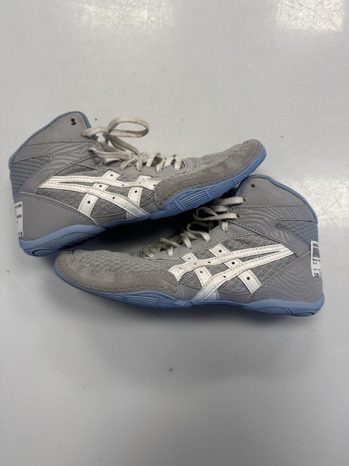 Vist Large View of Product Image Which is Used Asics Wrestling Shoes Grey Junior 04.5
