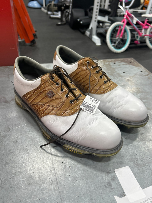 Vist Large View of Product Image Which is Used Foot Joy Mens Golf Shoes White Senior 10