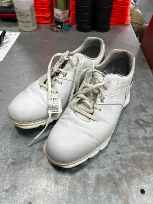 Vist Large View of Product Image Which is Used Foot Joy Mens Golf Shoes White Senior 10.5