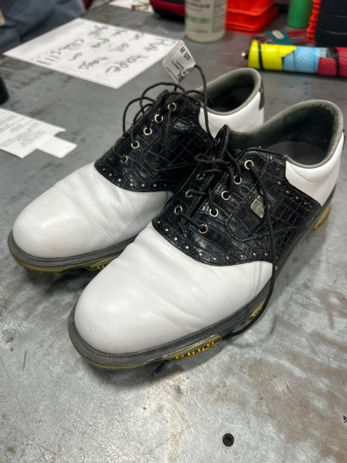 Vist Large View of Product Image Which is Used Foot Joy Mens Golf Shoes White Senior 10