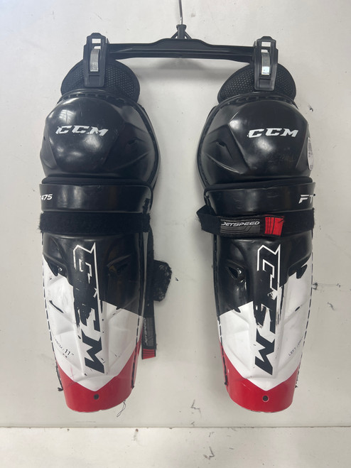 Vist Large View of Product Image Which is Used CCM JETSPEED FT475 Junior Shin Guards None 11"
