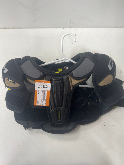 Vist Large View of Product Image Which is Used CCM TACKS AS580 Junior Shoulder Pads SM