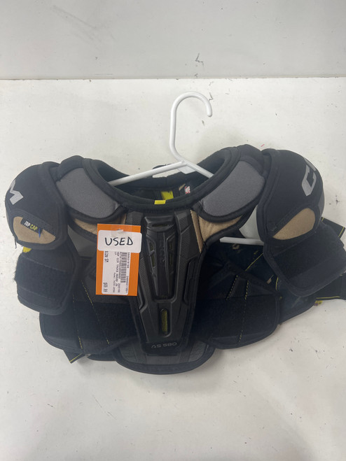Vist Large View of Product Image Which is Used CCM TACKS AS580 Junior Shoulder Pads SM