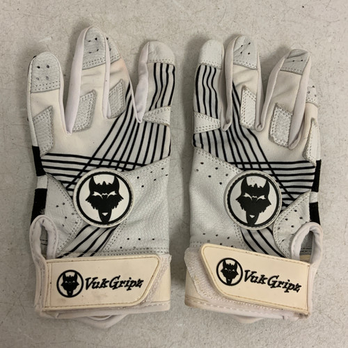 Vist Large View of Product Image Which is Used VukGripz BB/SB Batting Gloves White LG