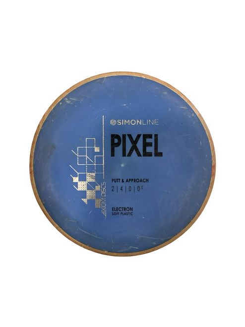 Vist Large View of Product Image Which is Used Axiom ELECTRON SOFT PIXEL Disc Golf Putter Royal Blue