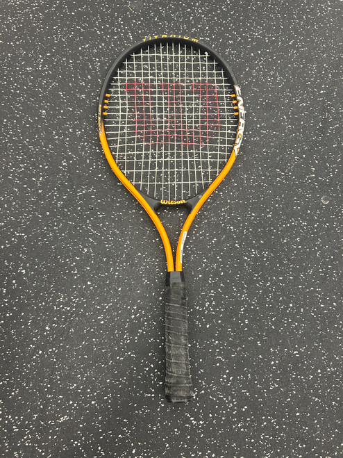 Vist Large View of Product Image Which is Used Wilson ENERGY Adult Tennis Racquet Black 4 1/4"
