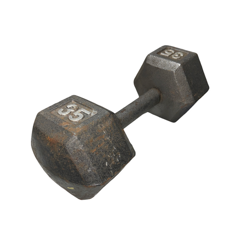 Vist Large View of Product Image Which is Used Hex Dumbbell (Each) 35 lb