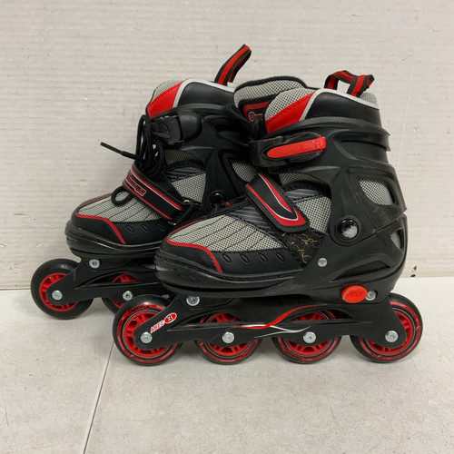 Vist Large View of Product Image Which is Used Chicago 1-4 ABEC 3 Junior Rec Fitness Skates Red Adjustable