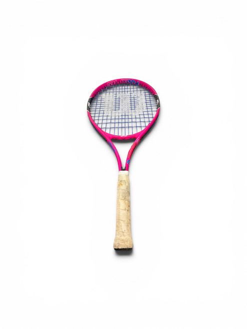Vist Large View of Product Image Which is Used Wilson BURN 25 Girls Tennis Racquet Pink 25"