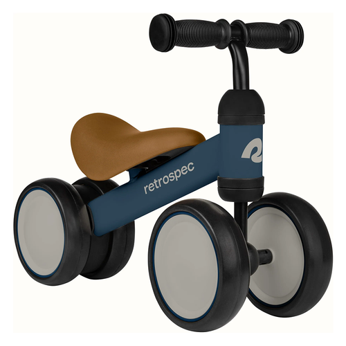 Vist Large View of Product Image Which is New Retrospec Cricket Baby Walker Balance Bike Navy Blue