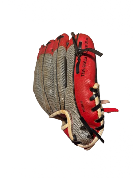Vist Large View of Product Image Which is Used Rawlings RAWLINGS PLAYER SERIES LHT 10 IN BB/SB Glove LH Throw Red 10"