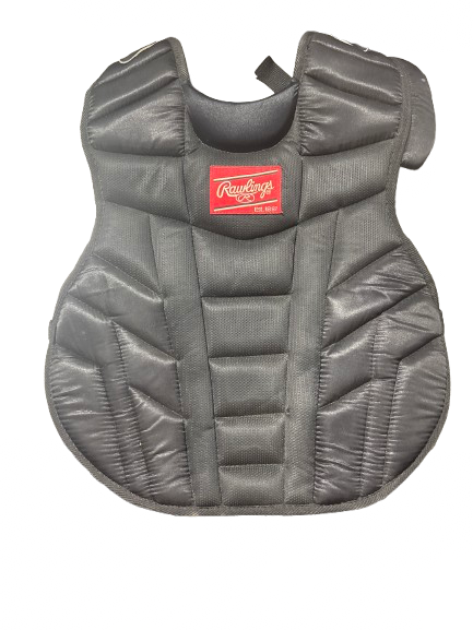Vist Large View of Product Image Which is Used Rawlings RAWLINGS CHEST PROTECTOR Catchers Chest Protector Black Youth