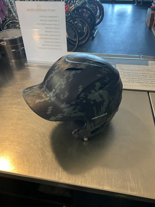 Vist Large View of Product Image Which is Used Under Armour BB HELMET Batting Helmet No Mask Camouflage MD