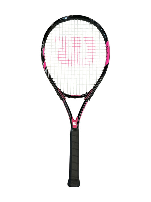 Vist Large View of Product Image Which is Used Wilson HOPE Womens Tennis Racquet Black 4 1/4"