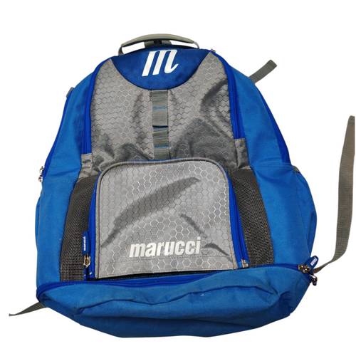 Vist Large View of Product Image Which is Used Marucci Baseball Player Backpack Royal Blue