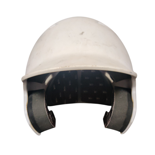 Vist Large View of Product Image Which is Used Victus JR Batting Helmet No Mask White Fits all