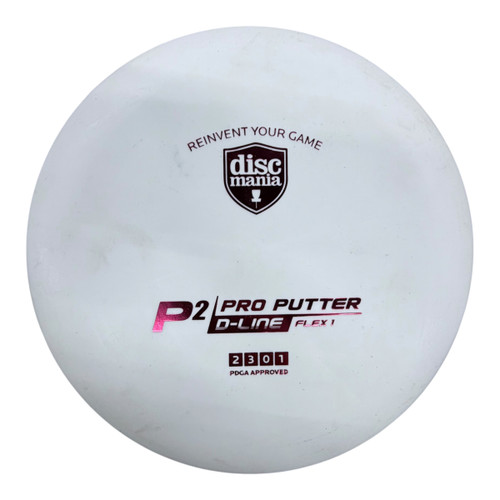Vist Large View of Product Image Which is Used Discmania D-LINE P2 Disc Golf Putter White 176g