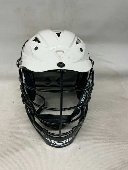 Vist Large View of Product Image Which is Used Cascade CPX-R Lacrosse Helmet White One Size