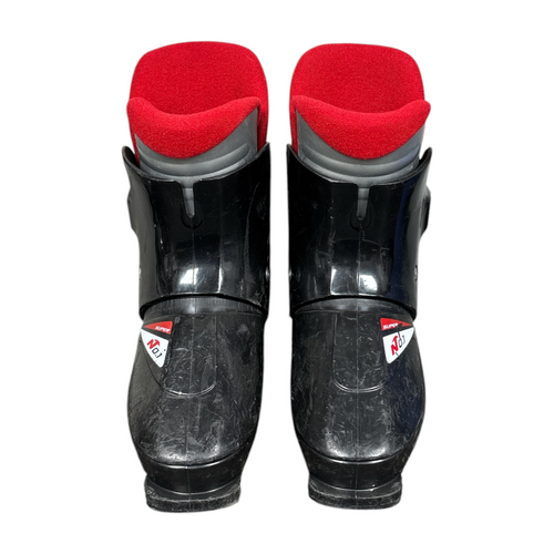 Vist Large View of Product Image Which is Used Nordica SUPER .01 Boys Down Hill Ski Boot Black 220 MP - J04 - W05