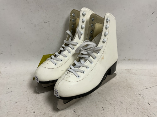 Vist Large View of Product Image Which is Used AMERICAN Women's Figure Skates White Senior 6