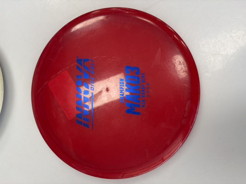 Vist Large View of Product Image Which is Used Innova CHAMPION MAKO 3 Disc Golf Mid Range 180g Red