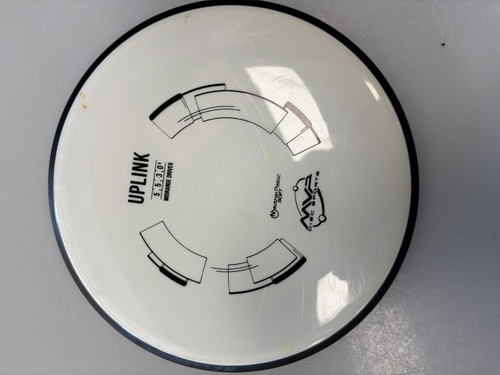 Vist Large View of Product Image Which is Used MVP UPLINK Disc Golf Driver White 170g