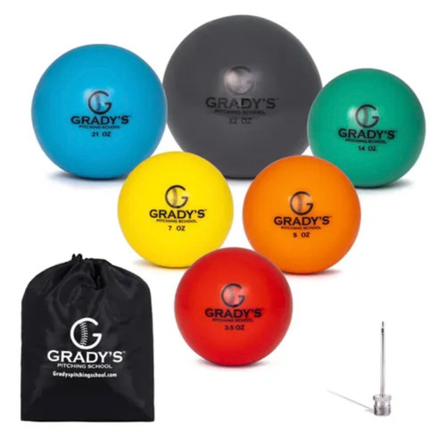 Vist Large View of Product Image Which is Used GRADYS PITCHING SCHOOL PLYO BALLS BB/SB Training Aid