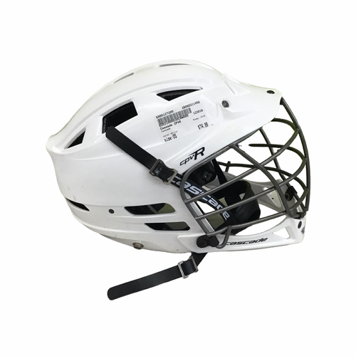 Vist Large View of Product Image Which is Used Cascade CPVR Lacrosse Helmet White One Size