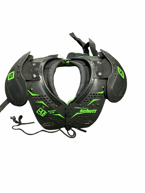 Vist Large View of Product Image Which is Used Schutt Y FLEX FB Shoulder Pads Black SM