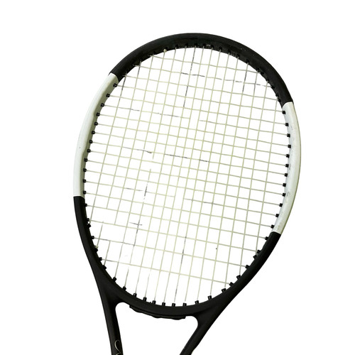 Vist Large View of Product Image Which is Used Wilson PRO STAFF ROGER FEDERER 97 Adult Tennis Racquet Black 4"