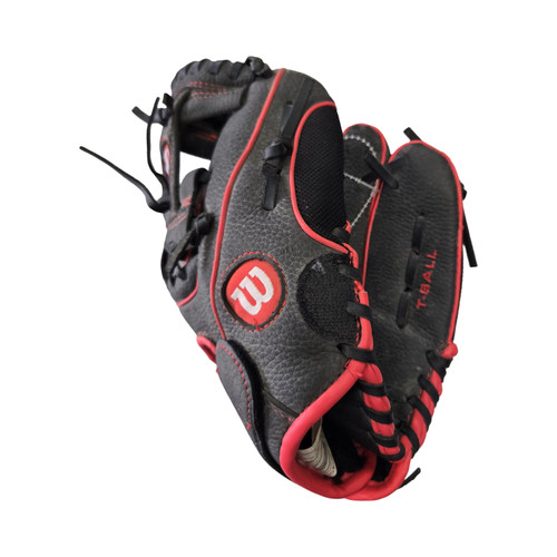 Vist Large View of Product Image Which is Used Wilson A200 YOUTH GLOVE BB/SB Glove RH Throw Black 10"