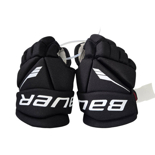 Vist Large View of Product Image Which is Used Bauer LIL SPORT YOUTH GLOVES Youth Gloves Black 8"