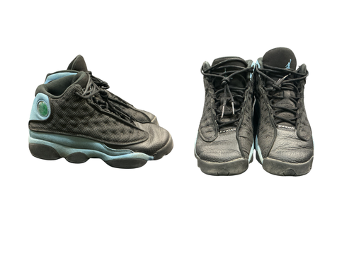 Vist Large View of Product Image Which is Used Jordan AIR JORDAN 13 RETRO UNI BLUE Basketball Shoes Y Black Youth 06.0