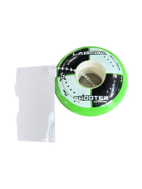 Vist Large View of Product Image Which is Used LABEDA SHOOTER WHEELS 59MM Street Hockey Accessories Neon Green Senior