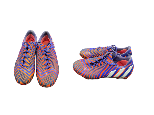 Vist Large View of Product Image Which is Used Adidas Soccer Cleats Purple Junior 04