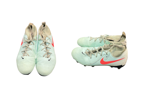 Vist Large View of Product Image Which is Used Nike Soccer Cleats Carolina Blue And White Junior 04