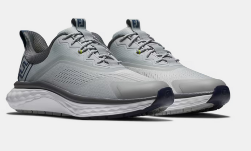 Vist Large View of Product Image Which is New Footjoy Quantum Golf Shoe-GRY/WHT 10 WIDE 56991