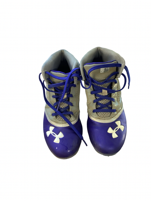 Vist Large View of Product Image Which is Used Under Armour BASEBAL CLEATS BB/SB Cleats Royal Blue Senior 6