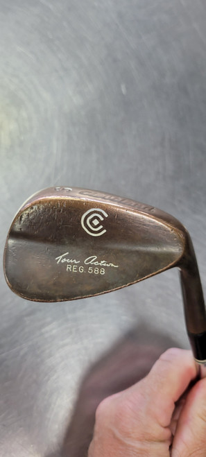Vist Large View of Product Image Which is Used Cleveland TA 588 BERYLLIUM Golf Wedge Mens RH Sand Wedge