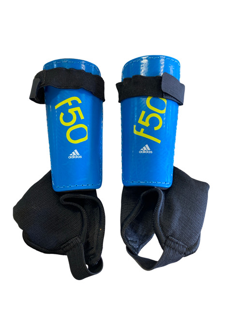 Vist Large View of Product Image Which is Used Adidas Soccer Shin Guards Youth Royal Blue XXS