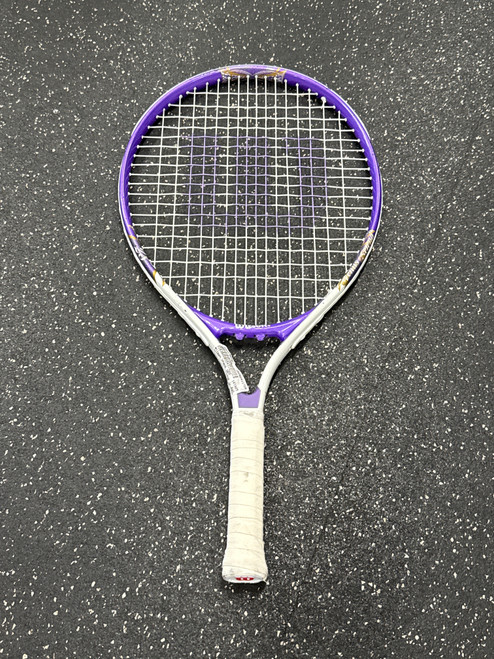 Vist Large View of Product Image Which is Used Wilson VENUS SERENA Junior Tennis Racquet Purple 23"