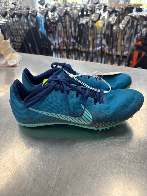 Vist Large View of Product Image Which is Used Nike Track & Field Cleats Adult Teal Senior 9.5