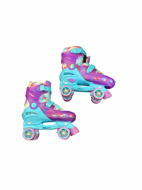 Vist Large View of Product Image Which is Used RollerDerby SIZE 3-6 Junior Rec Fitness Skates Purple Adjustable