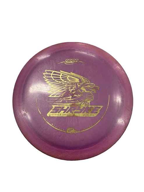 Vist Large View of Product Image Which is Used Innova G STAR SHRYKE Disc Golf Driver Purple