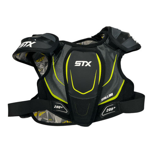 Vist Large View of Product Image Which is Used STX STALLION 200+ SHOULDER Lacrosse Shoulder Pads Black MD