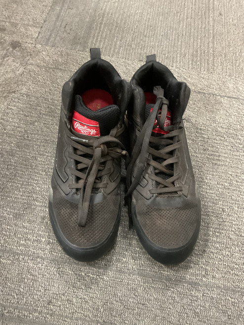 Vist Large View of Product Image Which is Used Rawlings MACH MAX BB/SB Cleats Black Junior 04.5