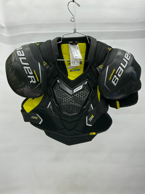 Vist Large View of Product Image Which is Used Bauer 3S PRO Junior Shoulder Pads Black MD