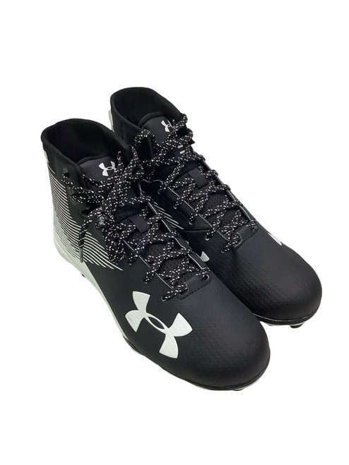 Vist Large View of Product Image Which is Used Under Armour HAMMER MC Adult FB Cleats Black And White Senior 12