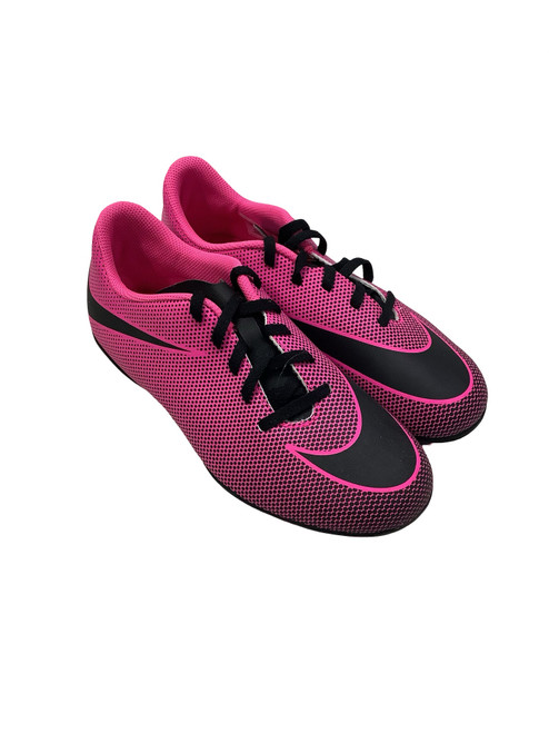 Vist Large View of Product Image Which is Used Nike BRAVATA II FG Soccer Cleats Black And Pink Junior 05.5