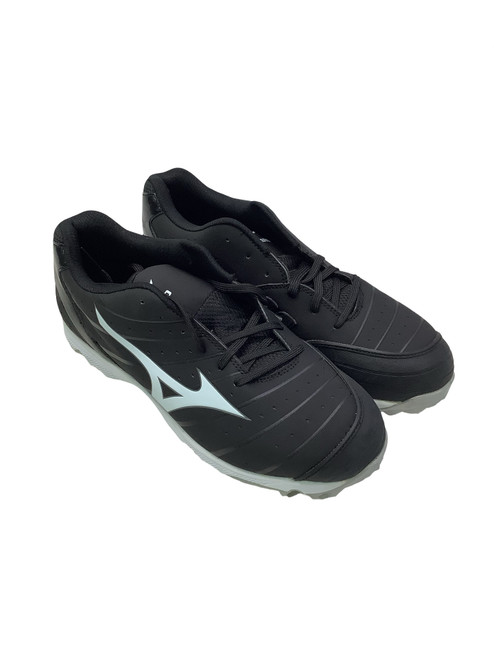 Vist Large View of Product Image Which is Used Mizuno SWEEP 2 BB/SB Cleats White And Grey Senior 12